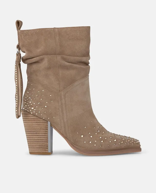 alma-en-pena-stiefeletten-mit-fransen-und-strass-9-5-cm-vison image 1