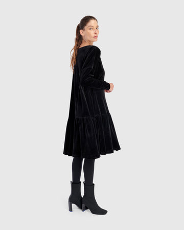 alembika-everyday-velvet-babydoll-kleid-schwarz-samtkleid image 7