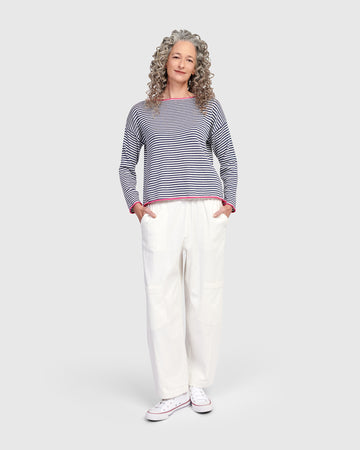alembika-jolly-sweater-pullover-streifen-navy-wei-pink image 2
