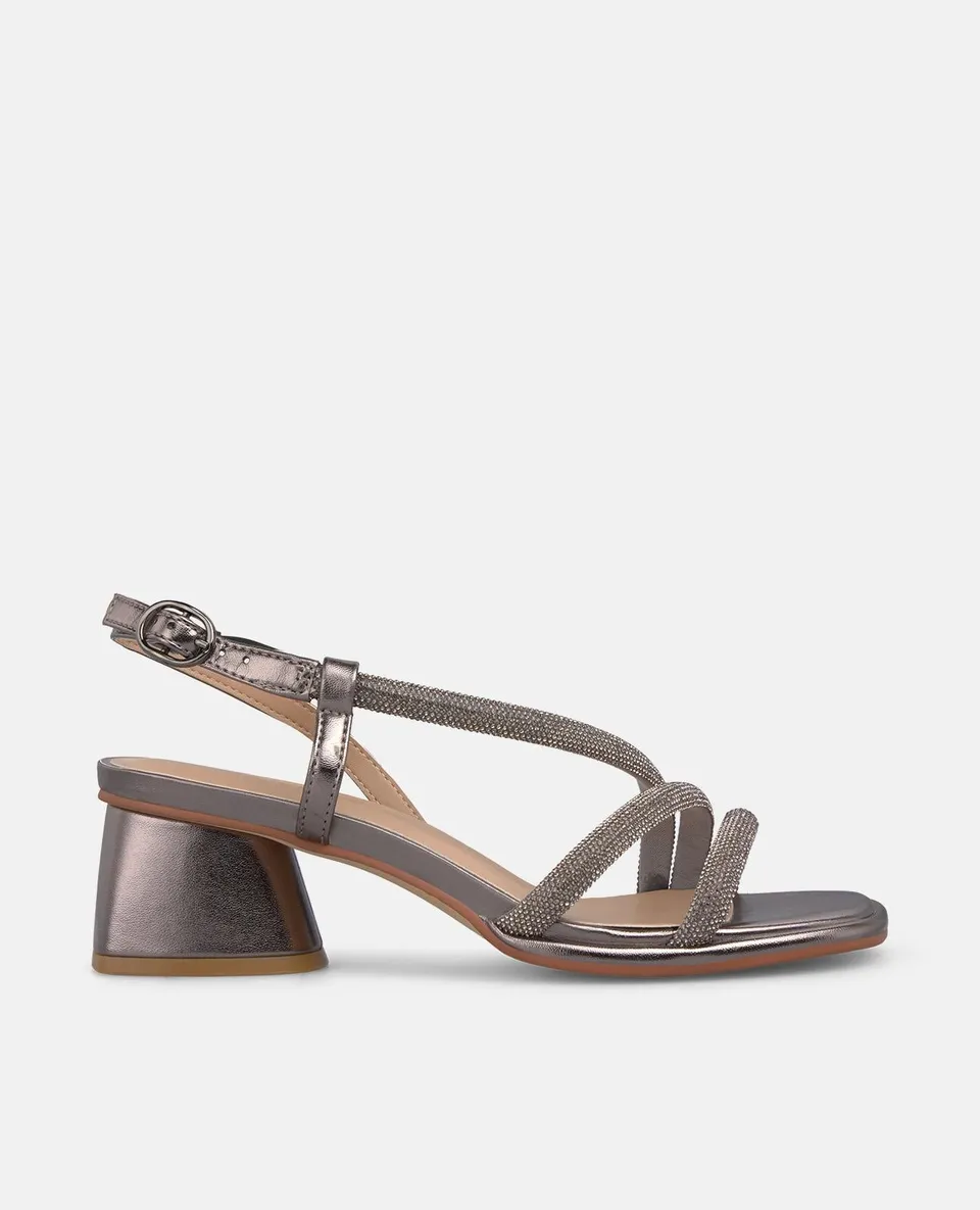 alma-en-pena-mid-heel-sandale-mit-tubular-riemen-silber-4-5-cm image 1