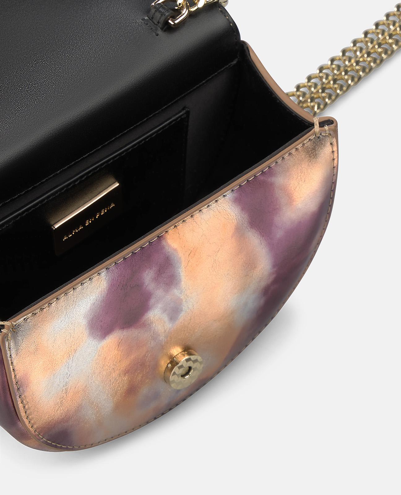 alma-en-pena-half-moon-schultertasche-snake-lila-leder image 2