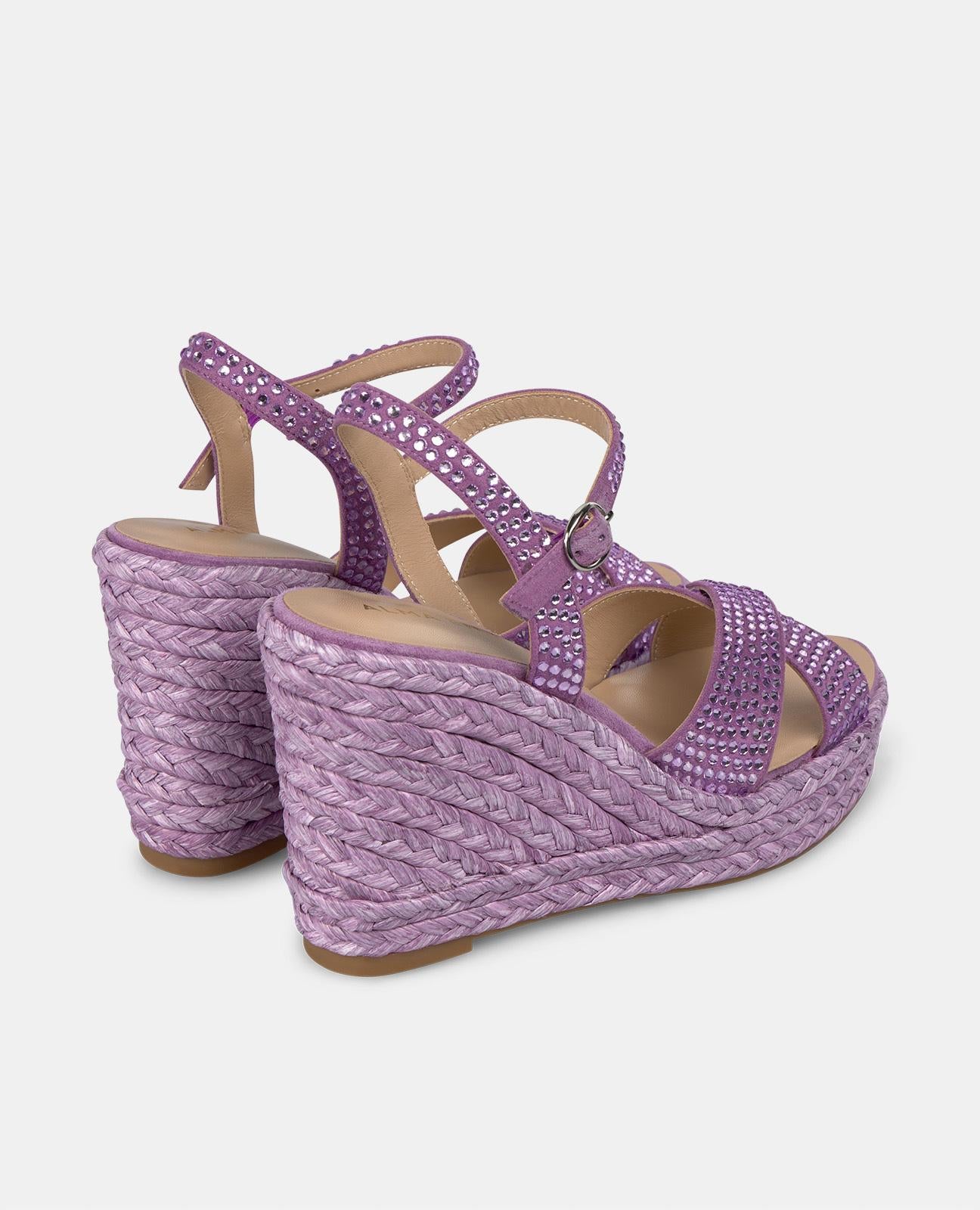 alma-en-pena-keilsandalette-geflochten-mit-strass-violett-9-8-cm-keil image 3