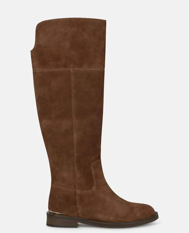 alma-en-pena-flat-suede-boots-flache-stiefel-camel image 1