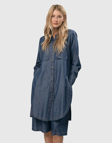 alembika-rancho-chambray-tunika-hemd-denimblau image 2