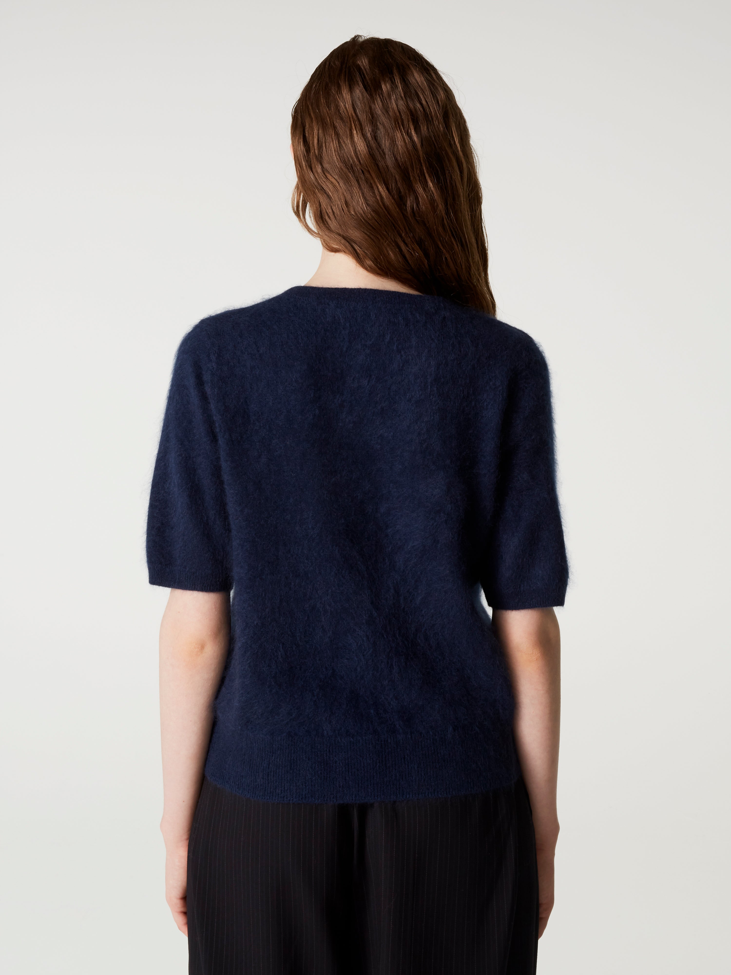 absolut-pull-amaya-damen-kaschmir-rundhals-navy-kurzarm image 4