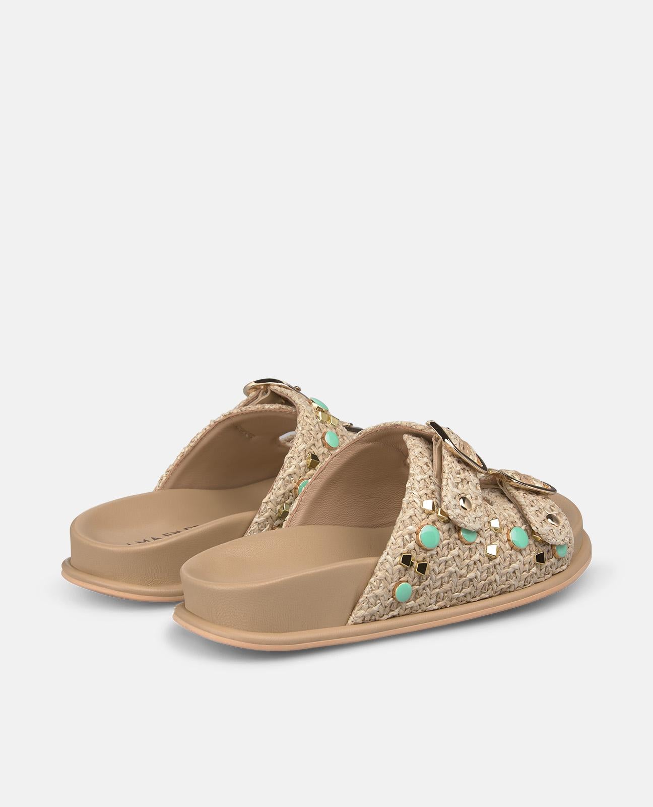 alma-en-pena-raffia-riemen-sandalen-plateausandalen-arena image 4