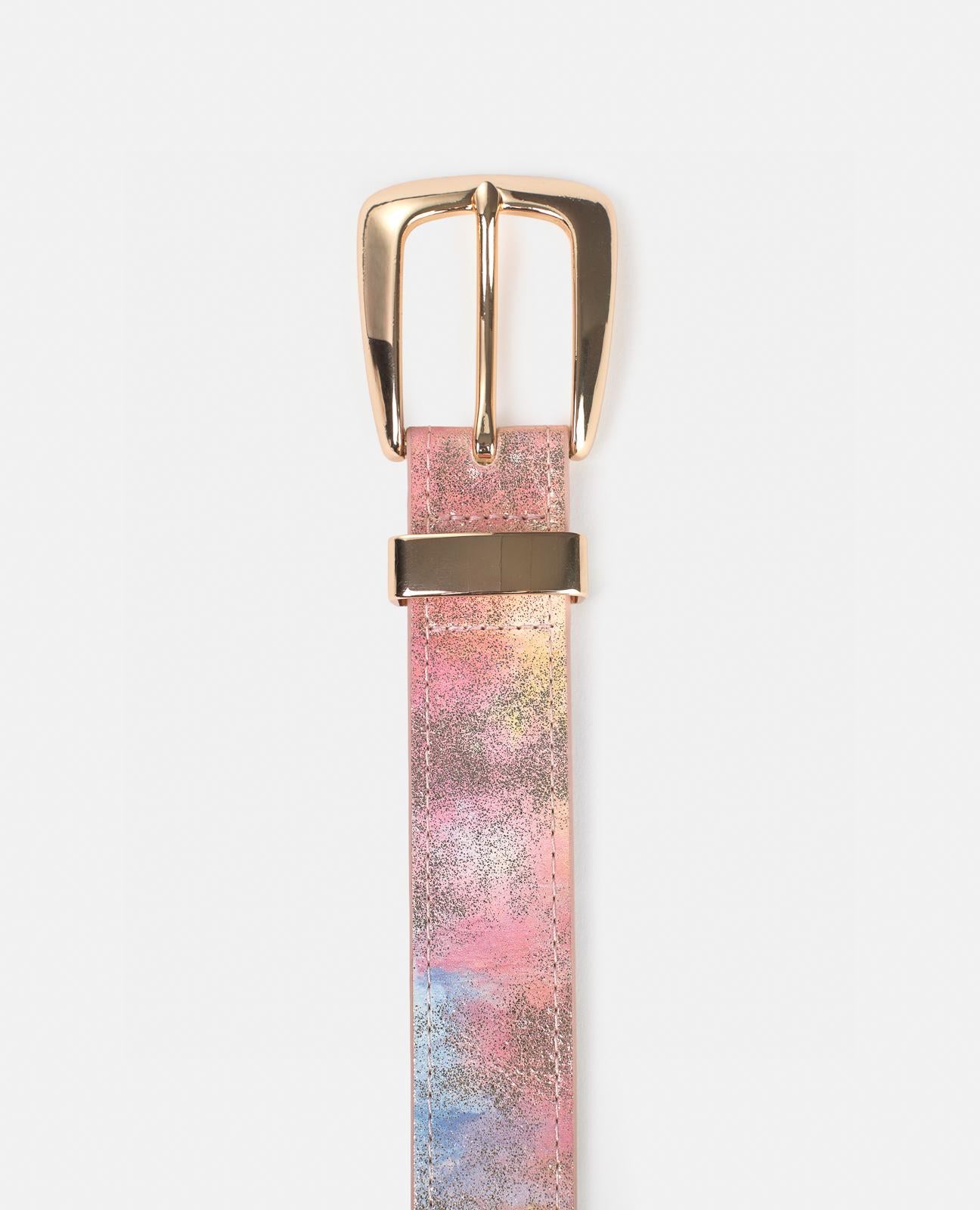 alma-en-pena-lederg-rtel-rosa-3-cm-breit-metallschnalle image 3