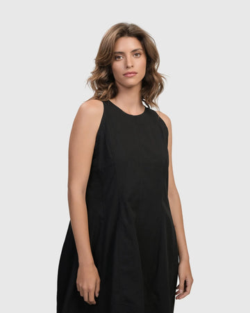 alembika-urban-soho-sleeveless-cocoon-kleid-black image 3