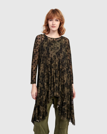 alembika-urban-clover-mesh-tunic-antique-a-linie-tunika-mit-slip image 3