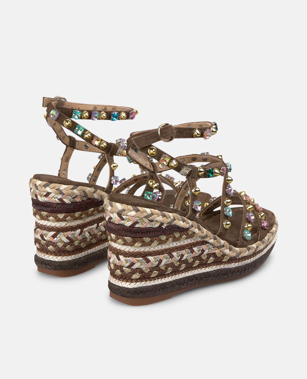 alma-en-pena-multi-strap-esparto-keilsandale-braun-9-5-cm image 3
