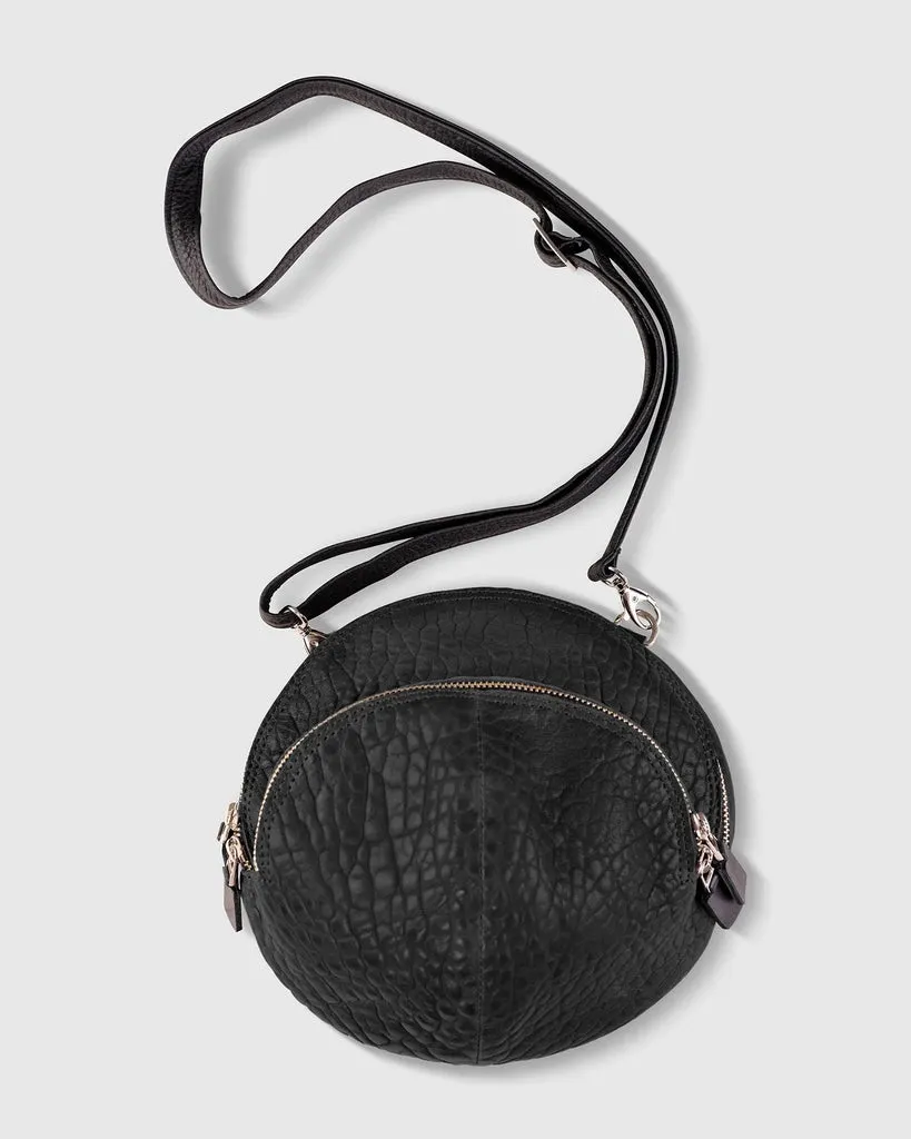 alembika-circle-canteen-bag-runde-ledertasche-schwarz image 1