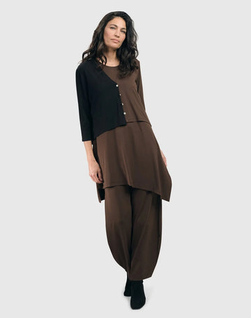 alembika-essential-2-tone-crop-cardigan-coffee image 7
