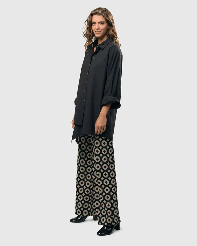 alembika-urban-edge-tunika-bluse-damen-schwarz-baumwolle image 1