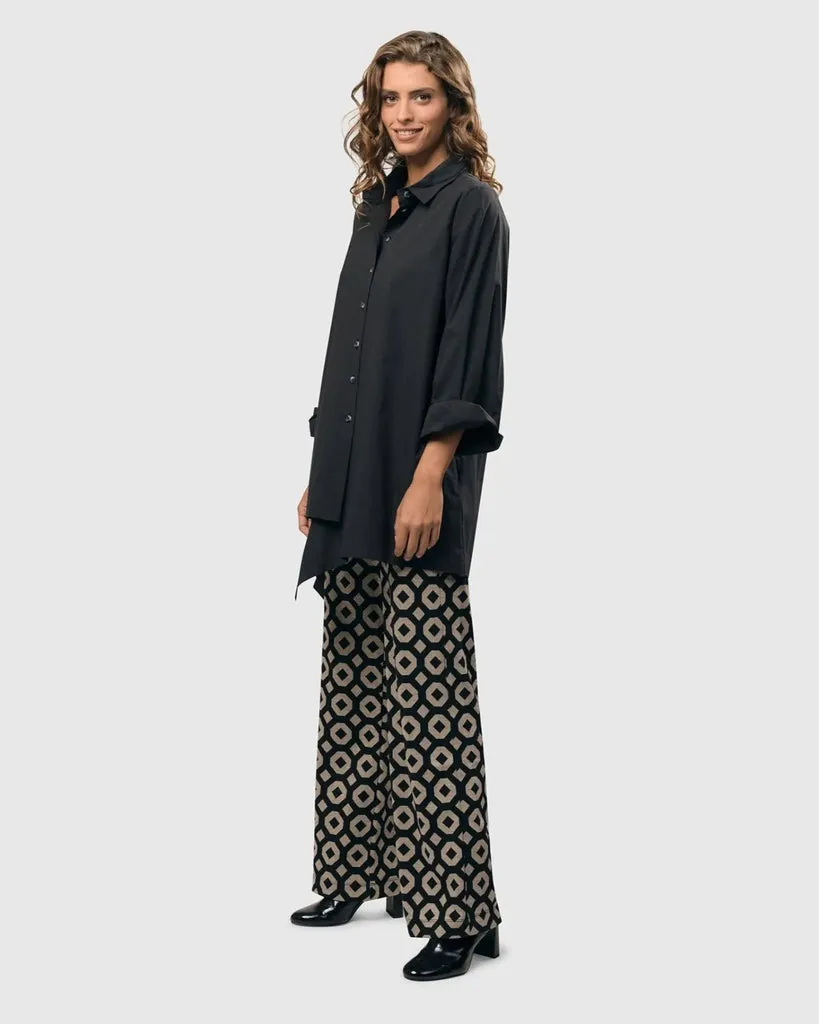 alembika-urban-edge-tunika-bluse-damen-schwarz-baumwolle image 1