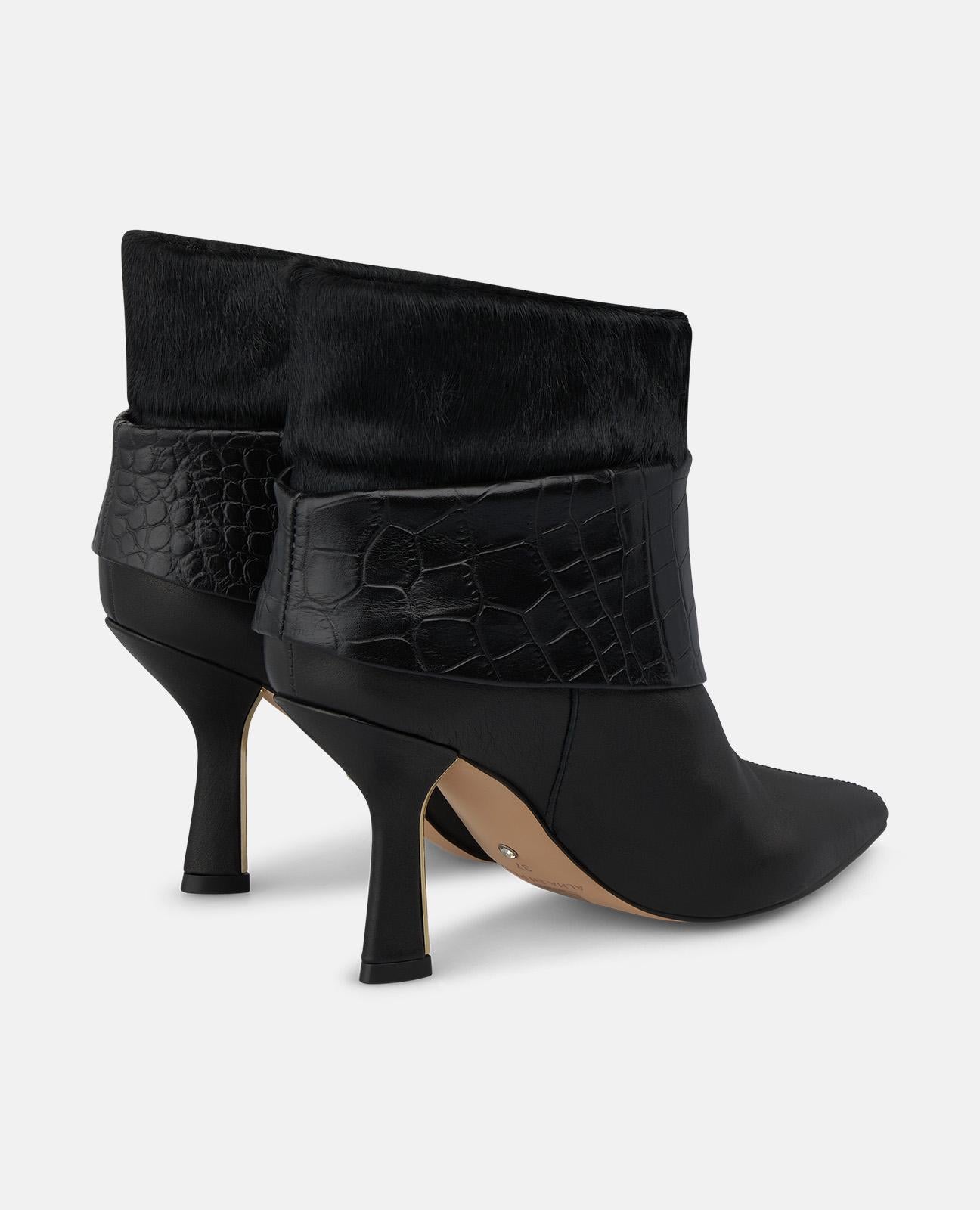 alma-en-pena-suede-stiefeletten-animal-print-schwarz image 3