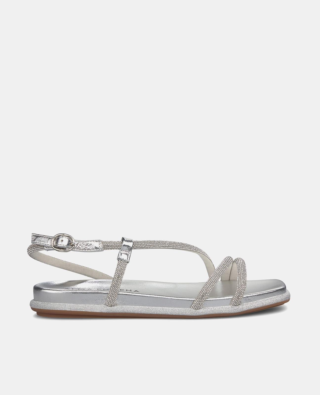 alma-en-pena-flache-glitzer-sandale-silber-0-5-cm image 1