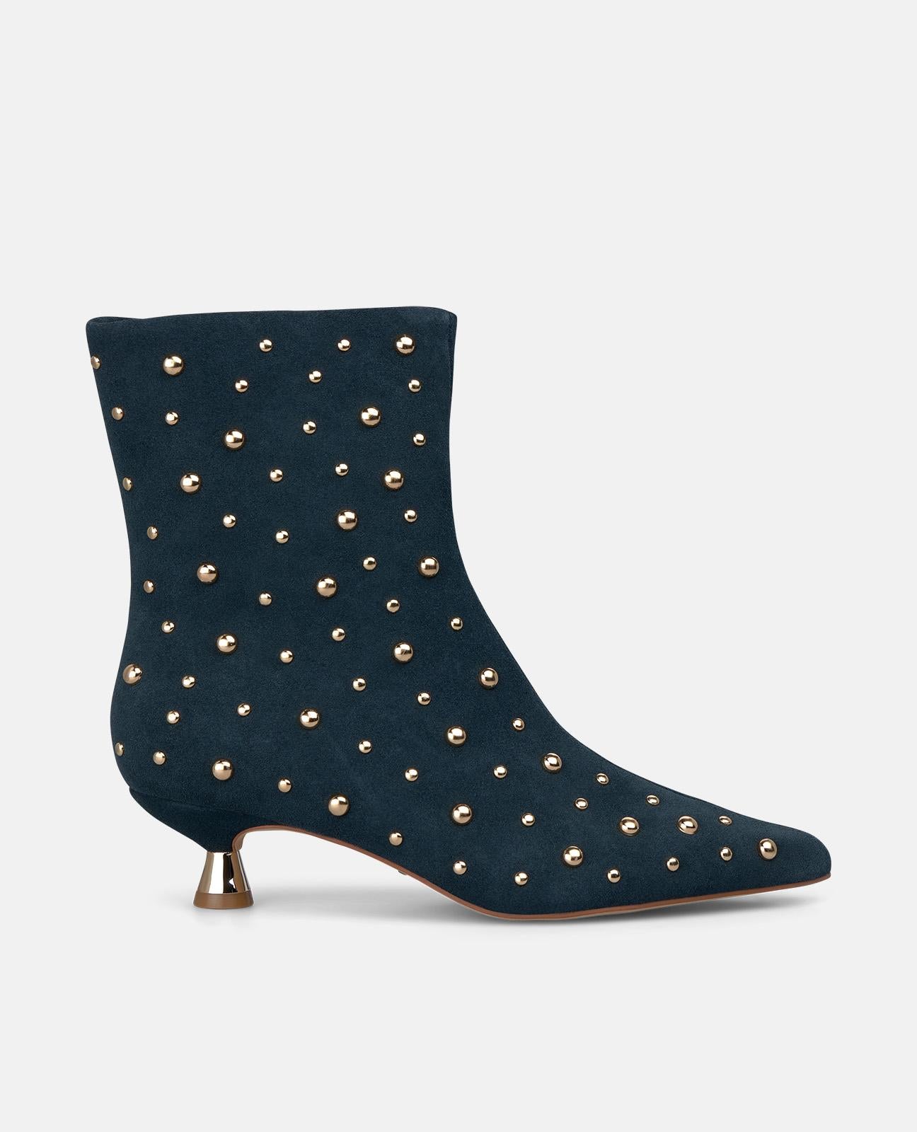 alma-en-pena-stiefelette-wildleder-nieten-blau image 1