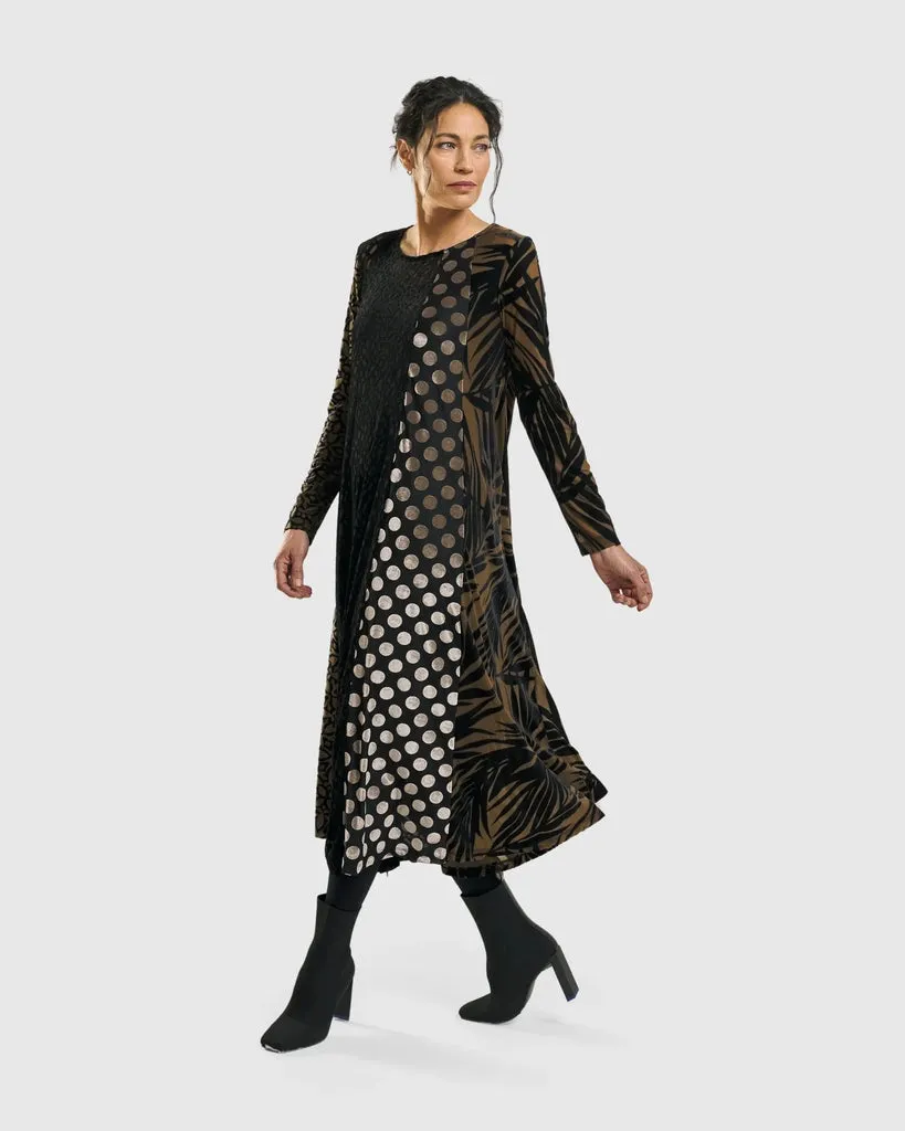 alembika-medallion-a-linie-kleid-gold image 1