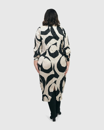 alembika-ribbon-crinkle-midi-dress-cream-black-midi-kleid image 6