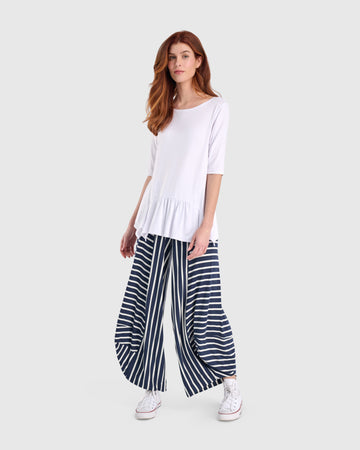 alembika-ahoy-punto-hose-navy-wei-damen-streifenhose image 7