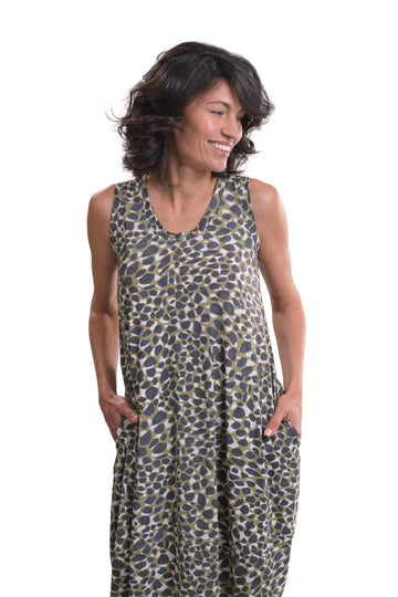 alembika-confetti-cocoon-dress-sage-kleid image 2