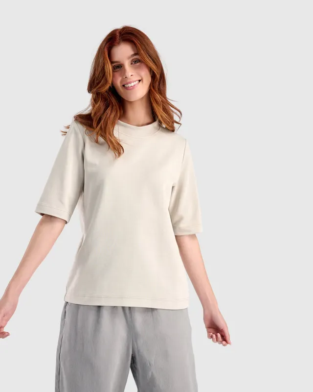 alembika-urban-staple-elevated-t-shirt-creme image 1