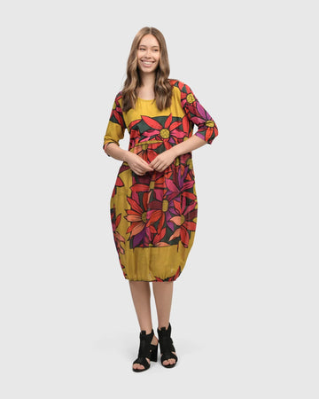 alembika-jasmine-relaxed-dress-midi-kleid-bouquet image 4