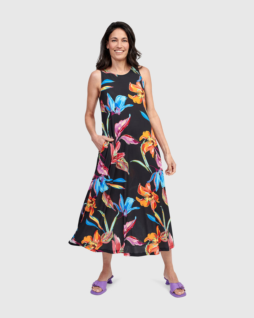 alembika-palm-springs-sleeveless-dress-bloom-damen-midikleid image 1