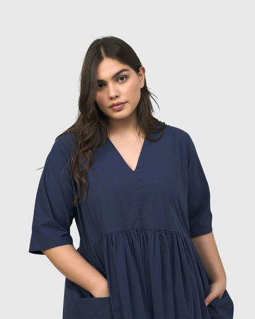 alembika-urban-wonder-maxikleid-navy-babydoll image 3