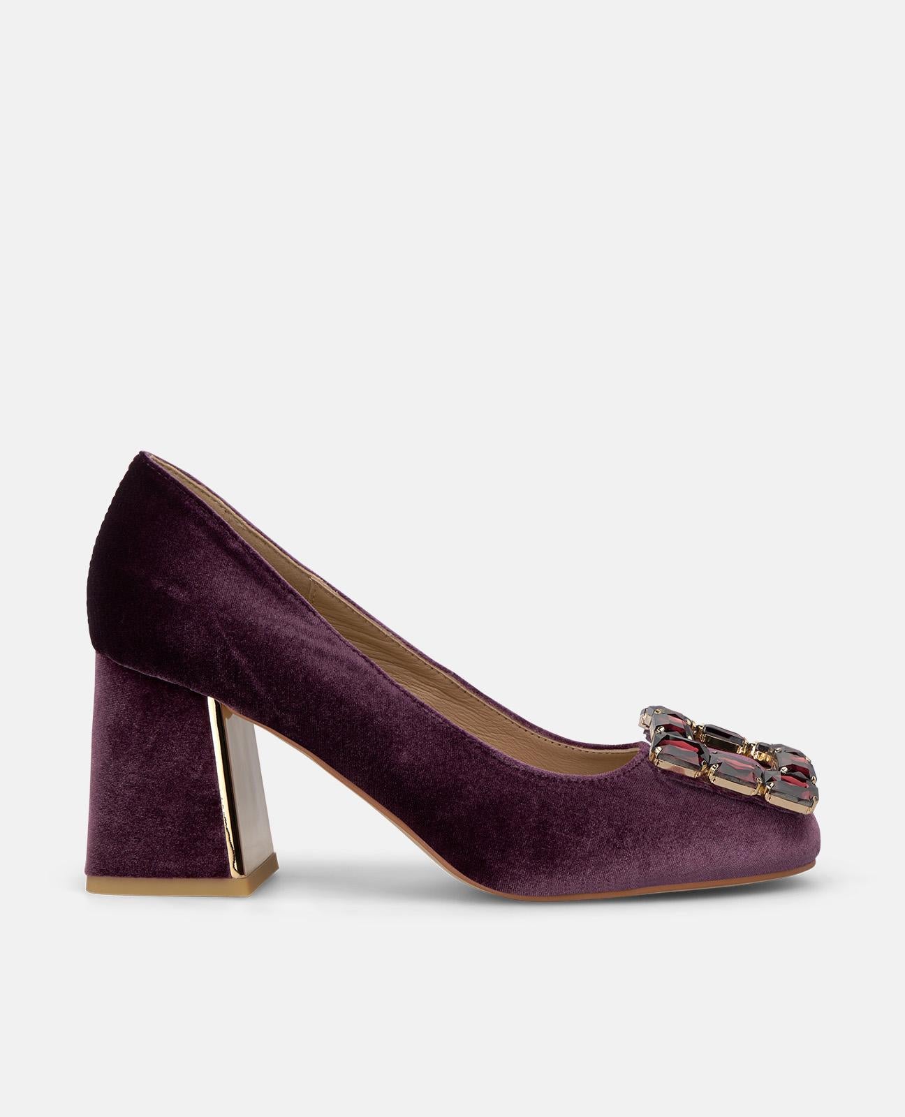 alma-en-pena-velvet-heeled-shoe-samt-pumps-lavendel-7-cm image 1