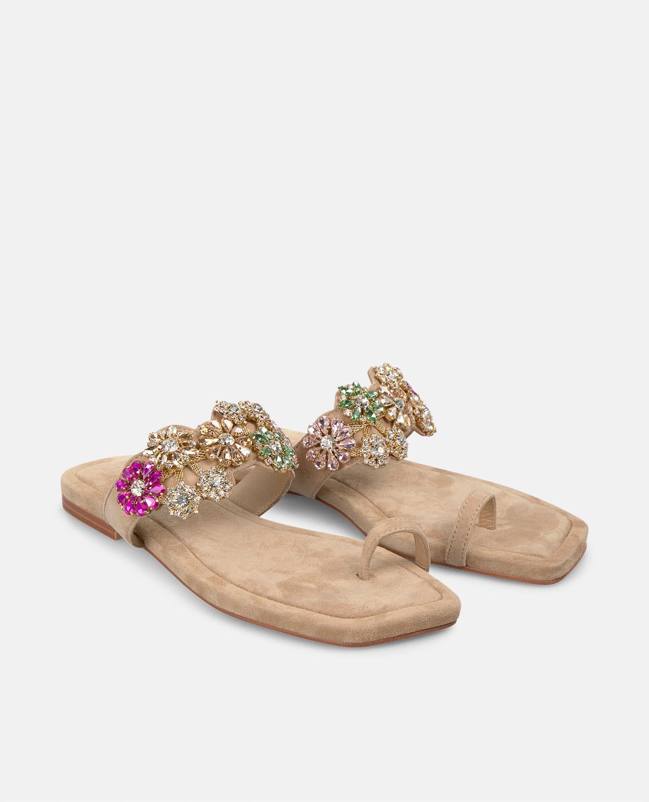 alma-en-pena-toe-sandal-ornament-flachsandale-strass-arena-1-cm image 2
