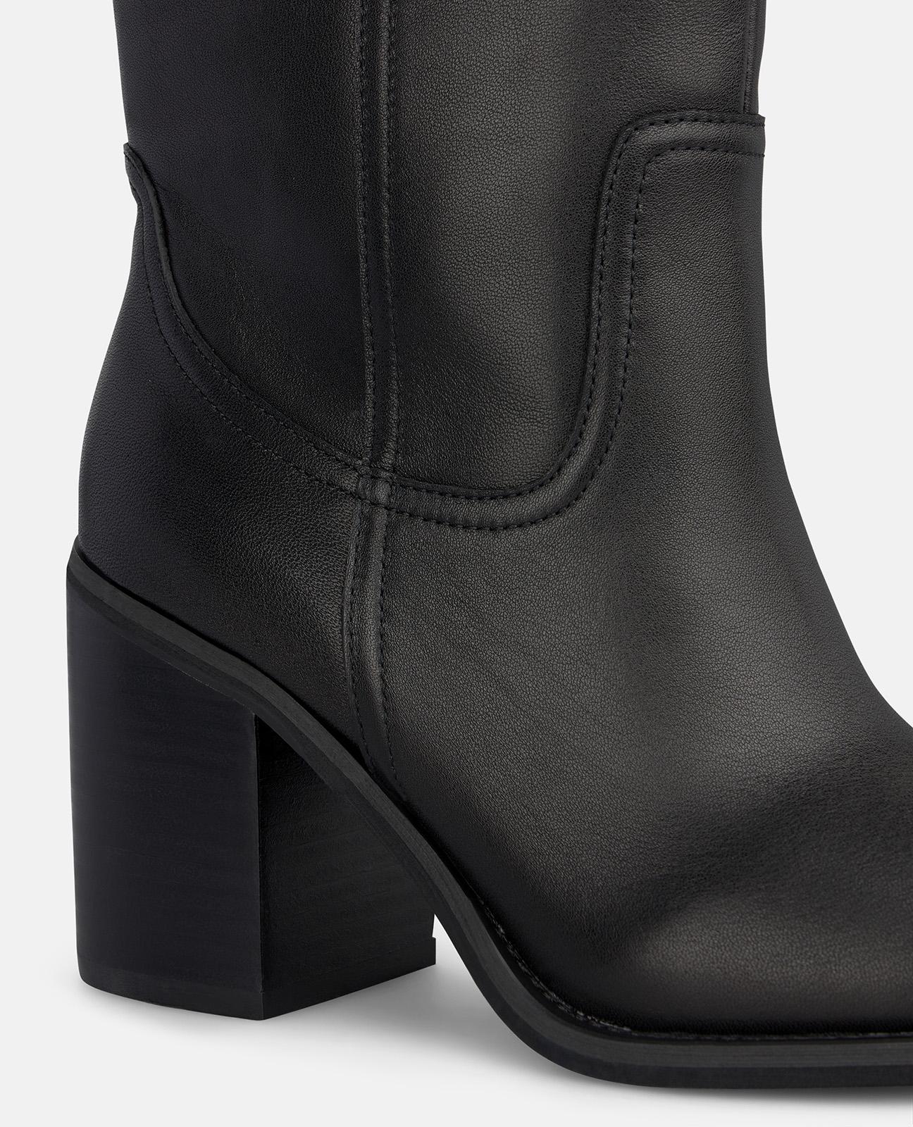 alma-en-pena-leder-stiefeletten-damen-schwarz-8-5-cm-blockabsatz image 4
