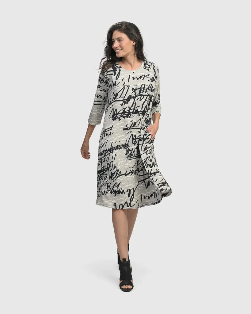 alembika-flirty-a-linie-kleid-script image 1