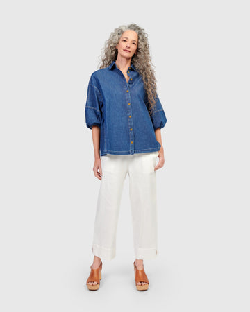 alembika-twill-bahama-easy-pants-white-damen-sommerhose image 2
