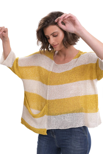 alembika-luxe-pocket-hem-pullover-yellow image 5