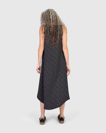 alembika-urban-sahara-midi-kleid-pinstripes image 5