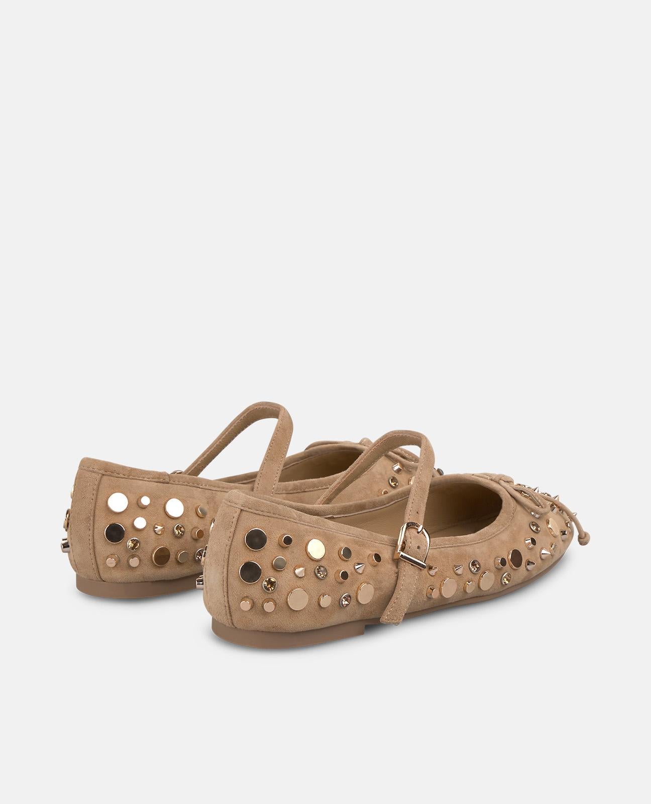 alma-en-pena-ballerina-mit-schleife-und-nieten-camel image 3