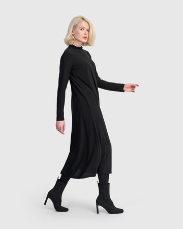alembika-essential-slinky-a-line-kleid-schwarz-maxi image 4
