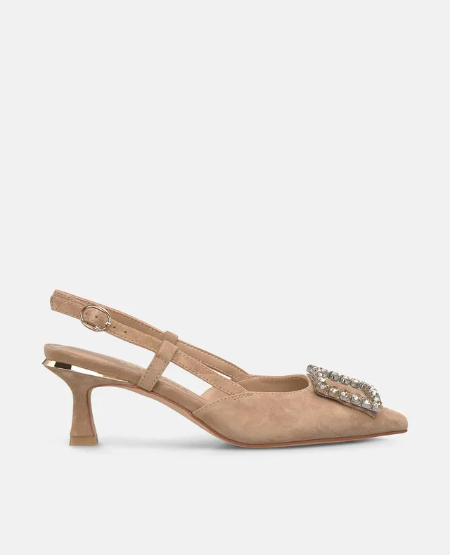 alma-en-pena-low-heel-schuh-damen-pumps-camel-mit-strass-und-6-cm-absatz image 1