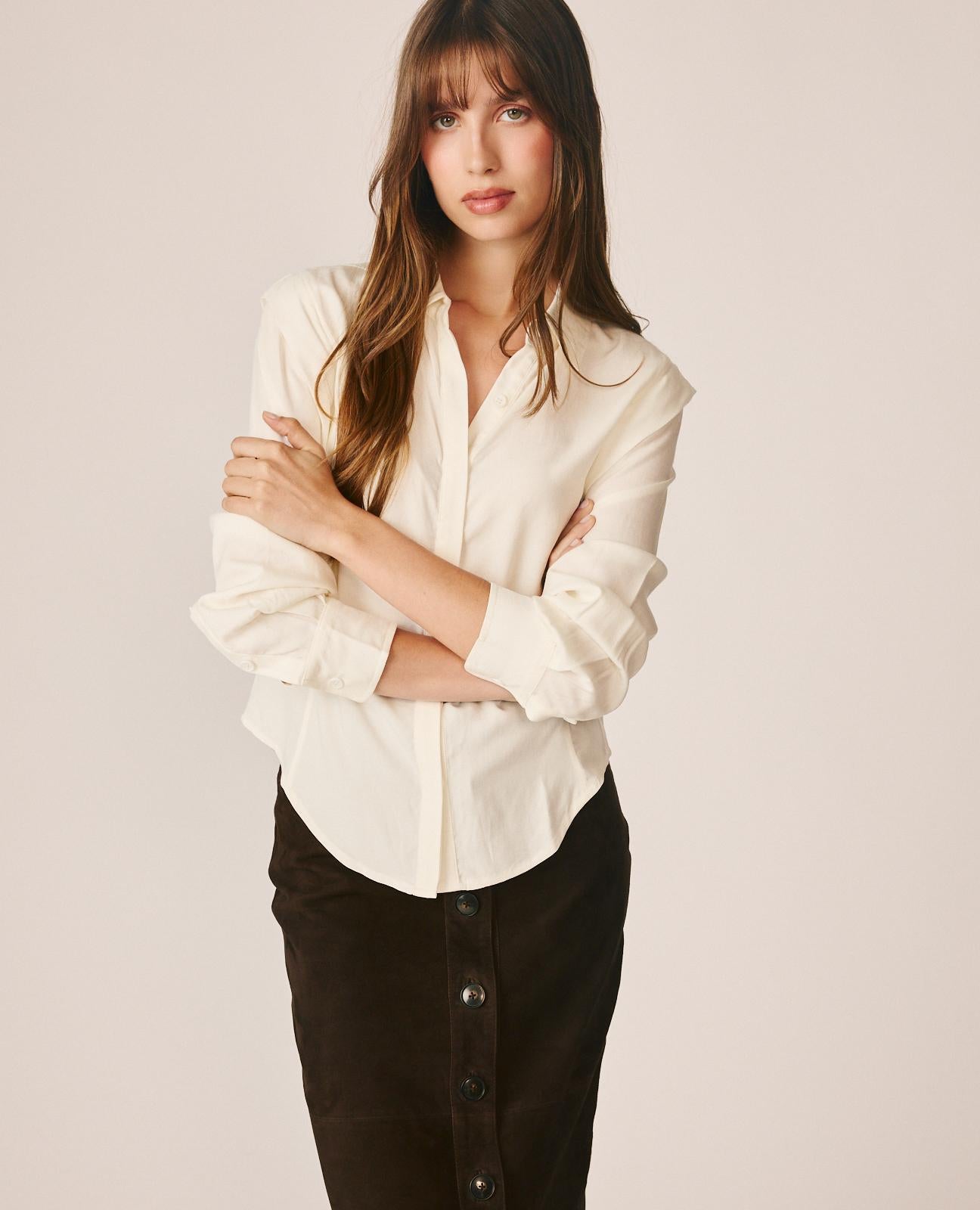alma-en-pena-hemdbluse-mit-schulterfalten-wei image 4