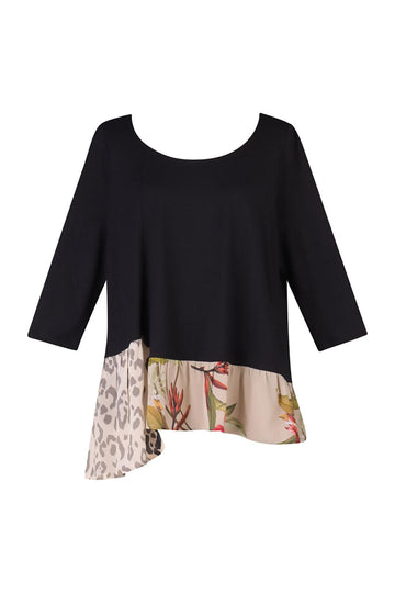 alembika-cat-peplum-jersey-top-paradise-schwarz image 8