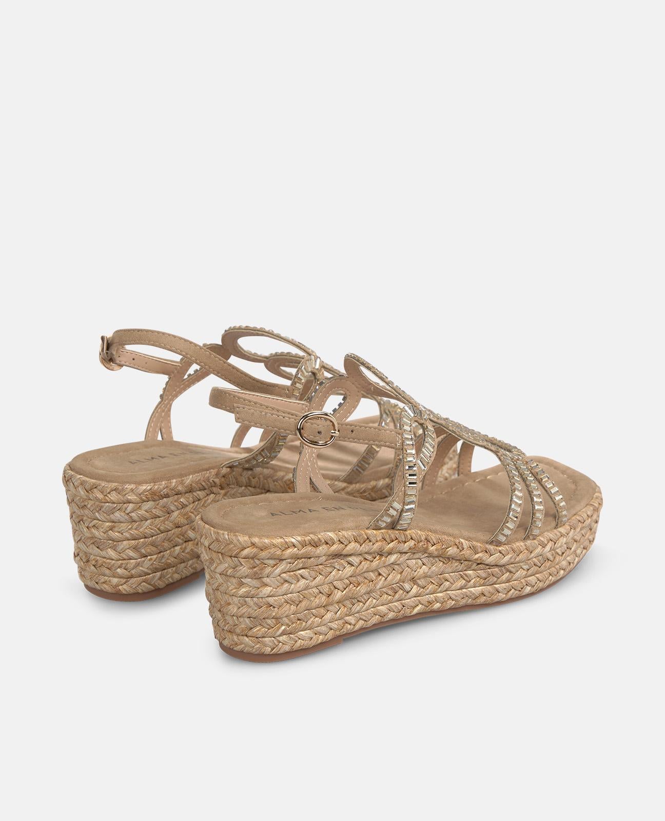 alma-en-pena-keilsandalette-arena-esparto-keil-6-cm image 3