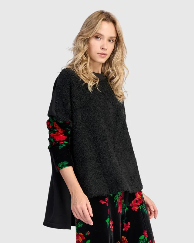 alembika-spotlight-boucle-top-roses-oversize-top image 1