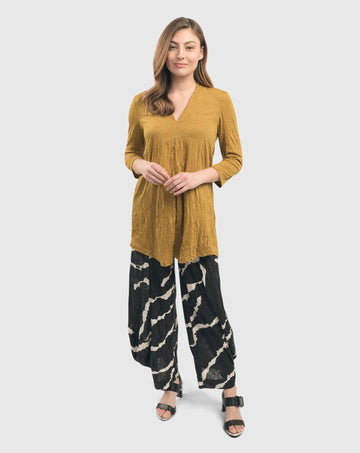 alembika-crinkle-v-neck-top-gelb image 7