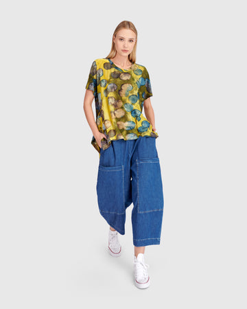 alembika-wild-winds-flounce-tee-gold-ocean-dots image 3