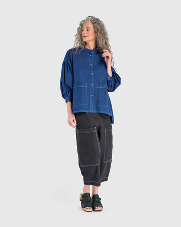 alembika-bold-barrel-capri-pants-jet-denim-jeanshose image 6