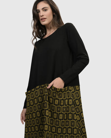 alembika-alice-apron-pocket-kleid-chartreuse image 4