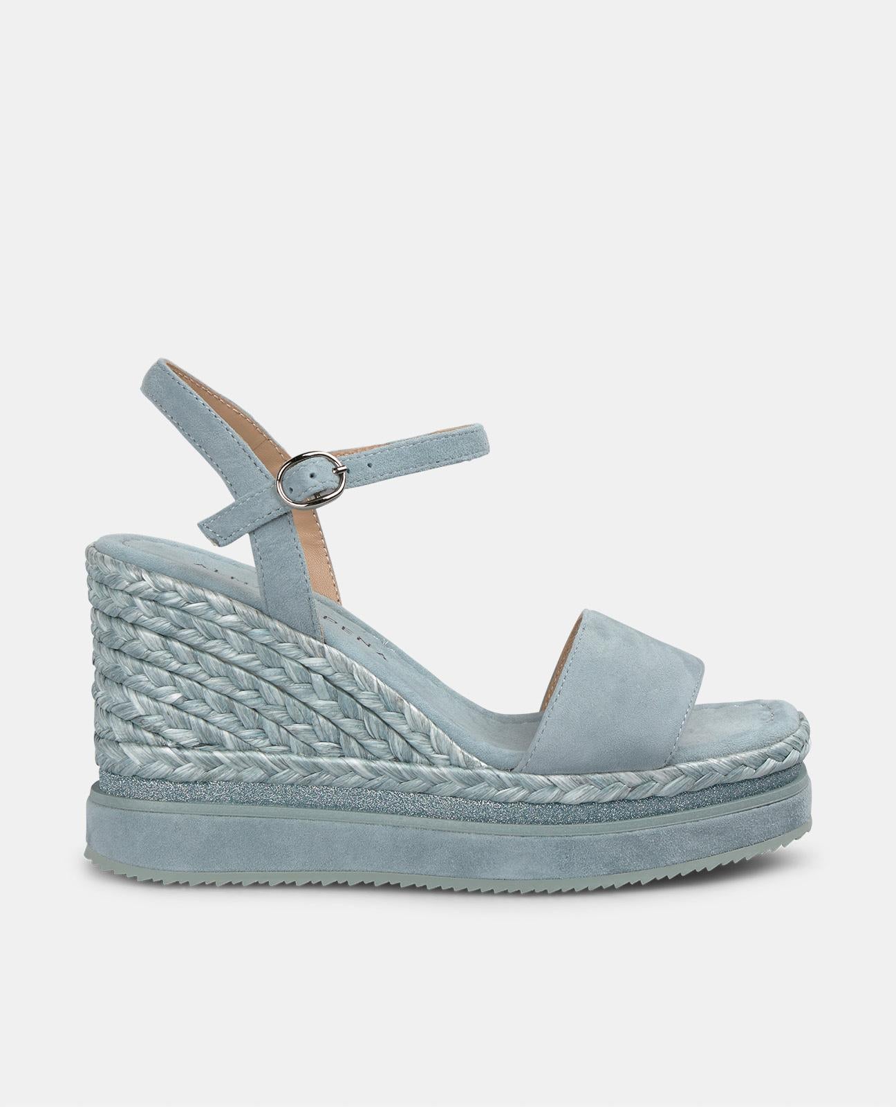 alma-en-pena-keilsandale-blau-geflochten-plateau-keil-9-8-cm-square-toe image 1