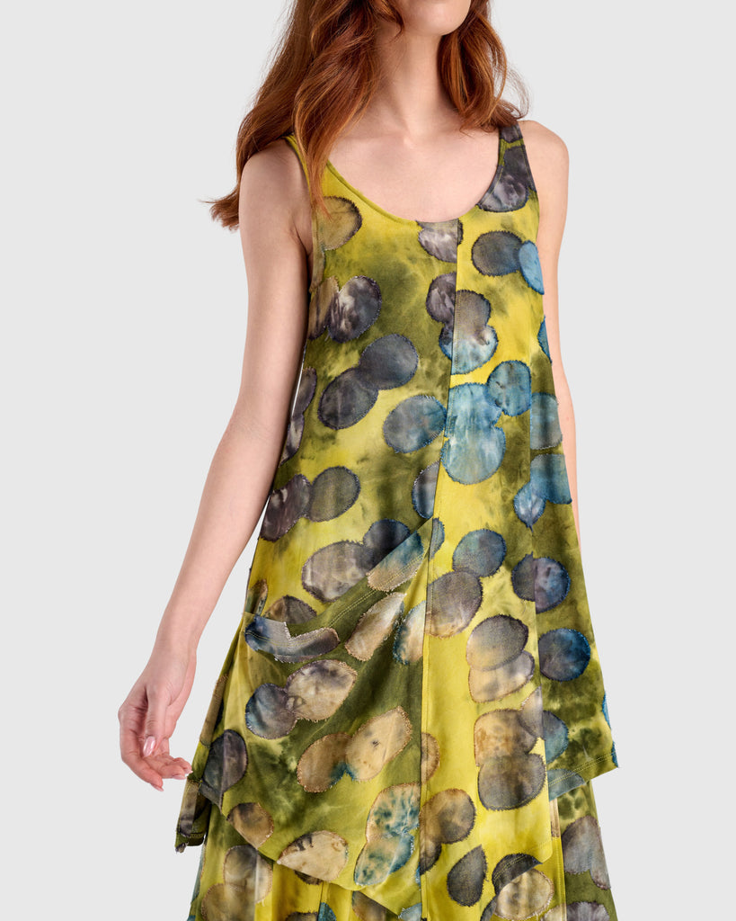 alembika-stargazer-tunic-tank-st832o-tunika-gold-ocean-dots image 1