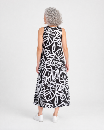 alembika-fronda-a-linie-midi-kleid-mono image 4